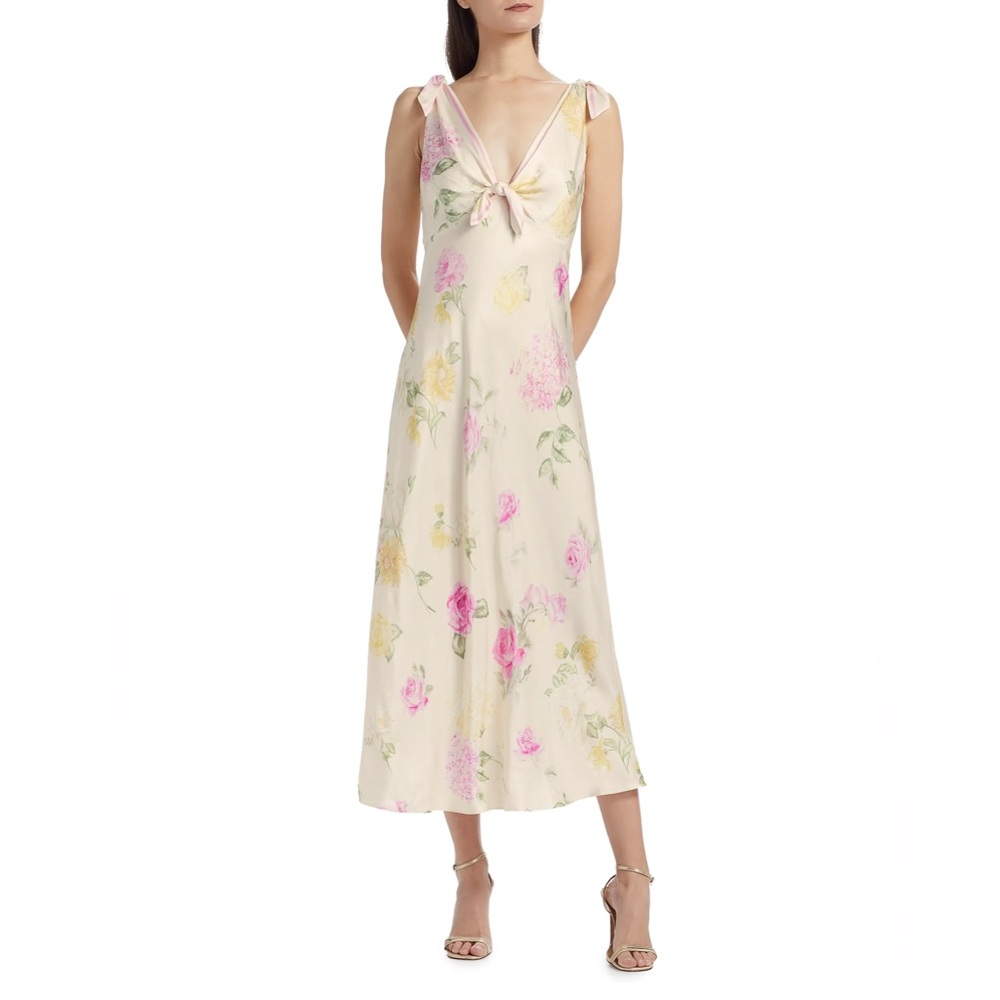 NWT $595 LoveShackFancy Perri Floral Maxi Dress